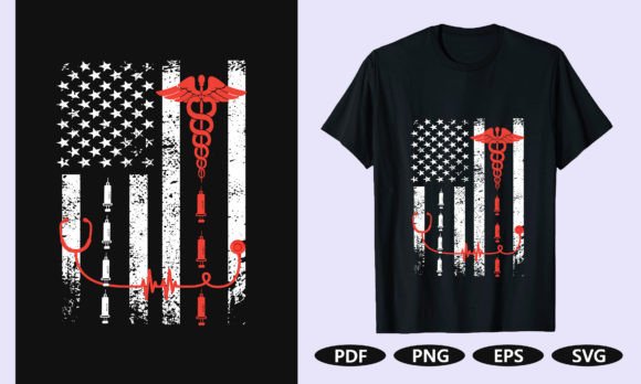 American Nurse T-Shirt Design