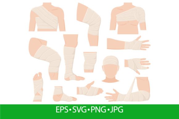 Cartoon Physical Injured Body Parts