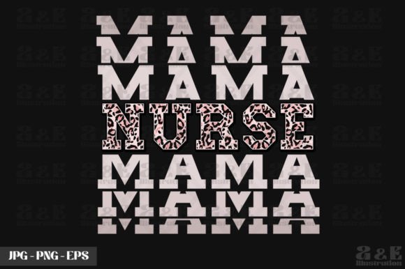Leopard Print Nurse Mama Mothers Day