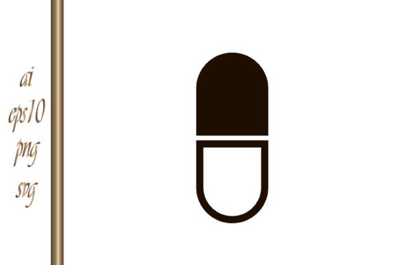 Medical Pill Medicine Stencil Capsule