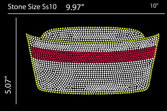 Nurse Cap Rhinestone Design Templates