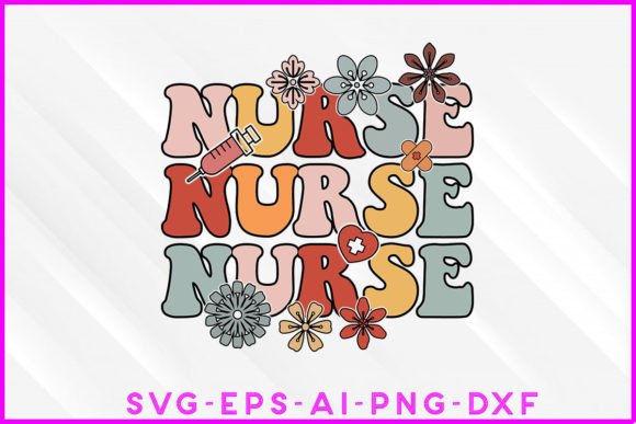 Nurse Groovy Design: A Retro Stitch Test