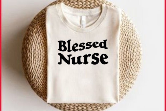 Retro Nurse T-shirt Design, Blessed Nurse