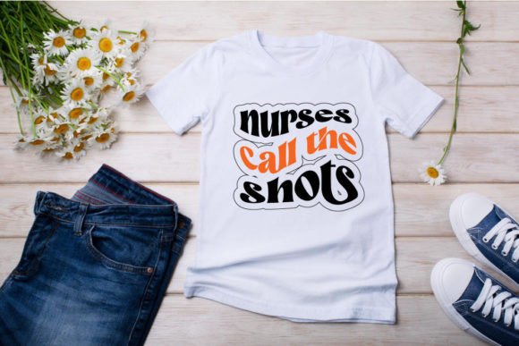 Retro Nurse T-shirt Design, Nurses Call