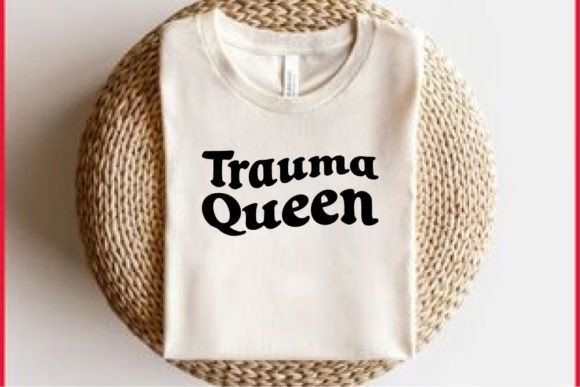 Retro Nurse T-shirt Design, Trauma Queen