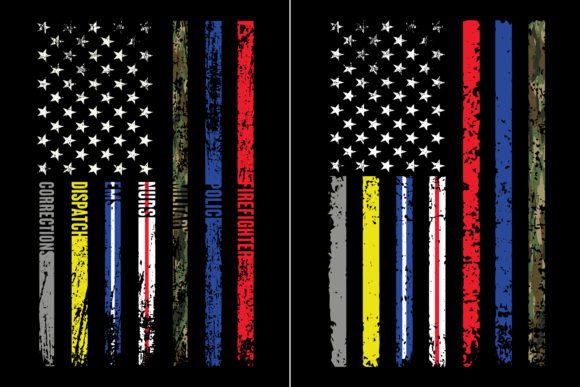 Thin Line Military Police Nurse EMS Fire